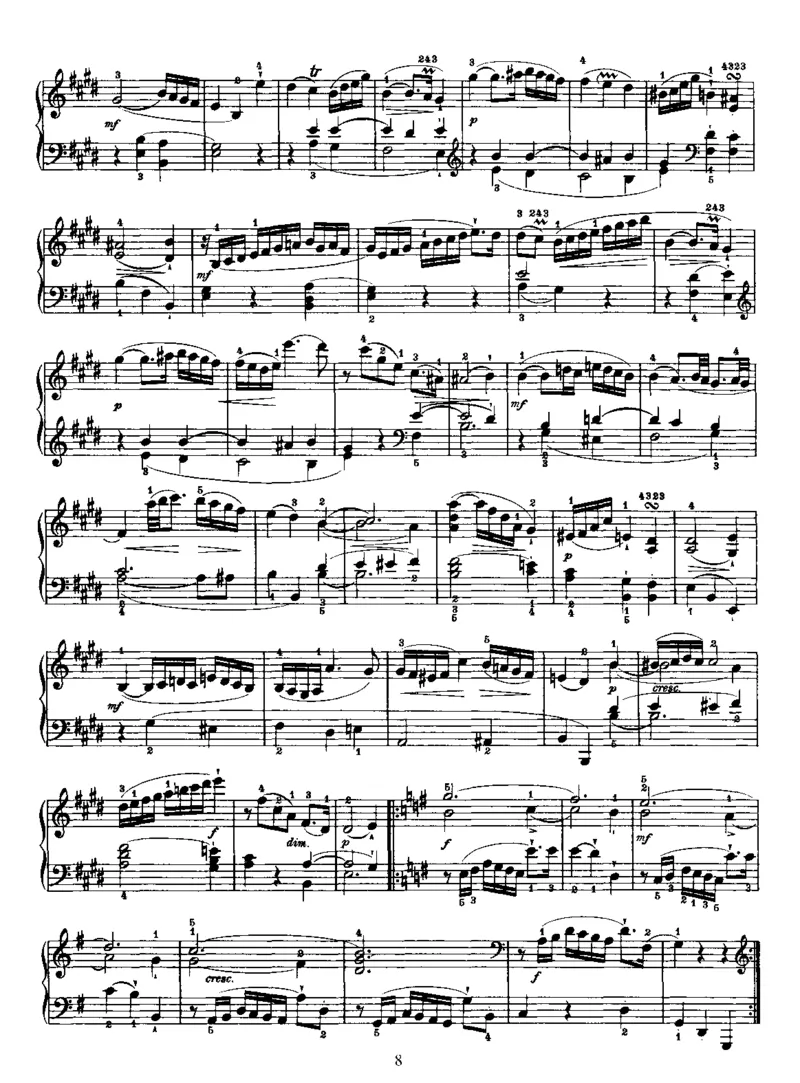 PianoSonataNo22inE_NoRestriction_一万首著名钢琴曲谱哈农贝多芬合集视频教学电子版高清无水印可打印_1古典钢琴知名音乐家谱_海顿钢琴谱全集_奏鸣曲