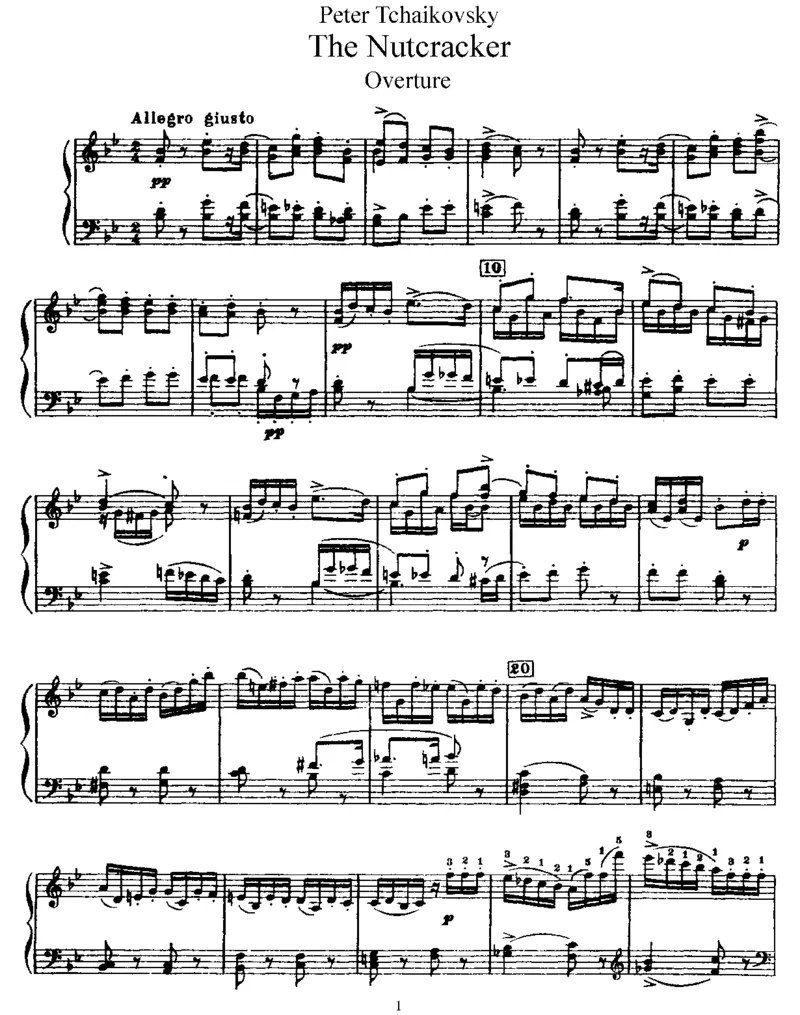 TheNutcracker,Op71(part1)_一万首著名钢琴曲谱哈农贝多芬合集视频教学电子版高清无水印可打印_1古典钢琴知名音乐家谱_柴科夫斯基钢琴谱全集_芭蕾舞剧钢琴版_胡桃夹子
