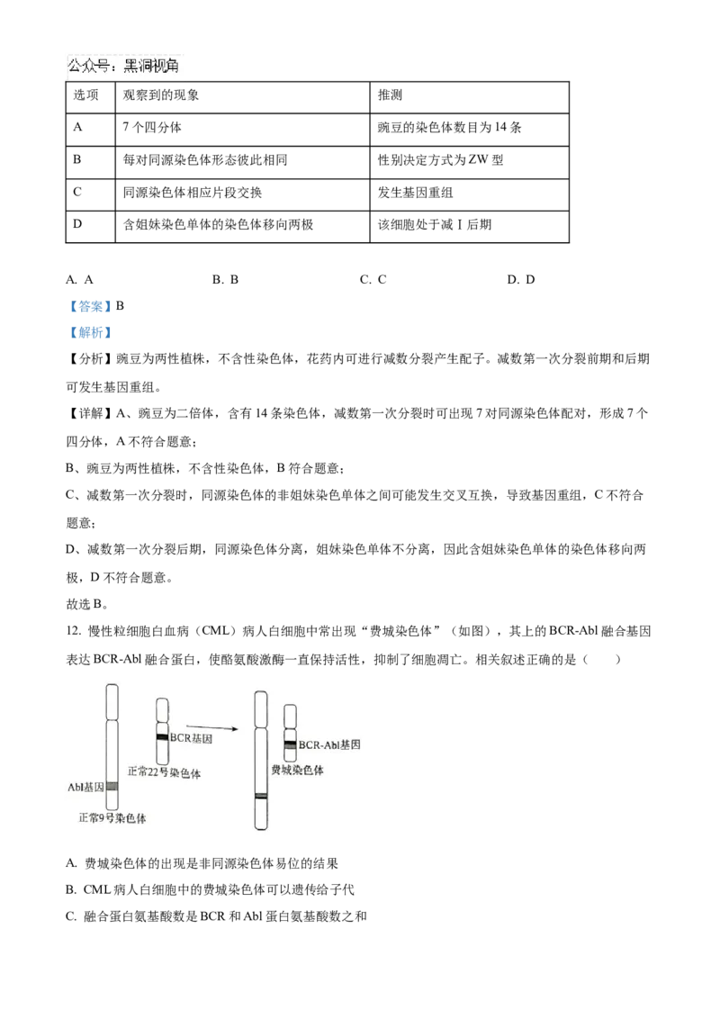 北京市海淀区2024-2025学年高三上学期10月月考生物试卷Word版含解析_2024-2025高三（6-6月题库）_2024年10月试卷_1030北京市海淀区2024-2025学年高三上学期10月考试