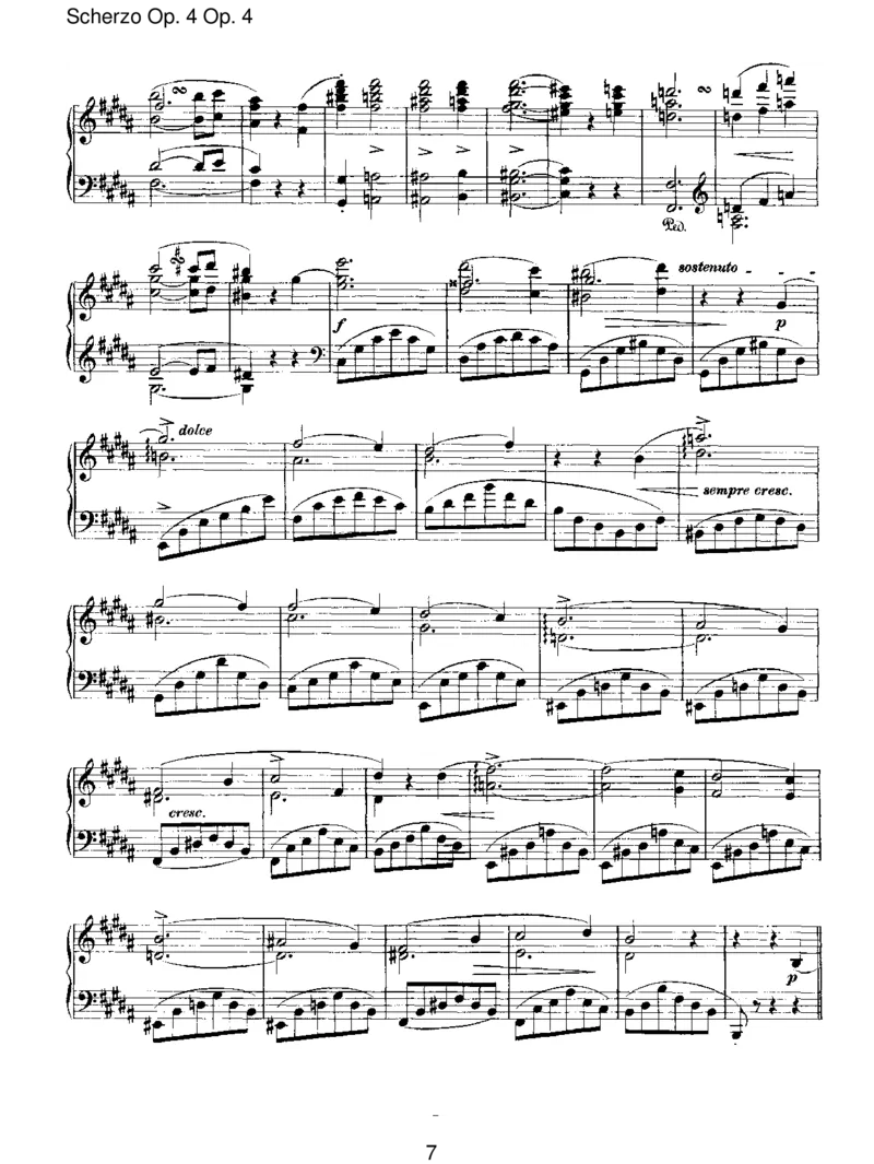 ScherzoOp.4_一万首著名钢琴曲谱哈农贝多芬合集视频教学电子版高清无水印可打印_1古典钢琴知名音乐家谱_勃拉姆斯钢琴谱全集_III.ShorterWorks
