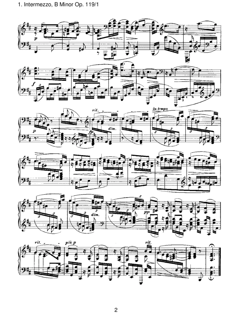 Intermezzo,BMinorOp.119_1_一万首著名钢琴曲谱哈农贝多芬合集视频教学电子版高清无水印可打印_1古典钢琴知名音乐家谱_勃拉姆斯钢琴谱全集_III.ShorterWorks_FourPianoPiecesOp.119