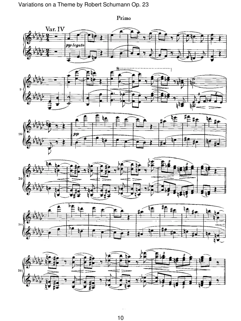VariationsonaThemebyRobertSchumannOp.23_一万首著名钢琴曲谱哈农贝多芬合集视频教学电子版高清无水印可打印_1古典钢琴知名音乐家谱_勃拉姆斯钢琴谱全集_VI.PianoWorksforFourHands