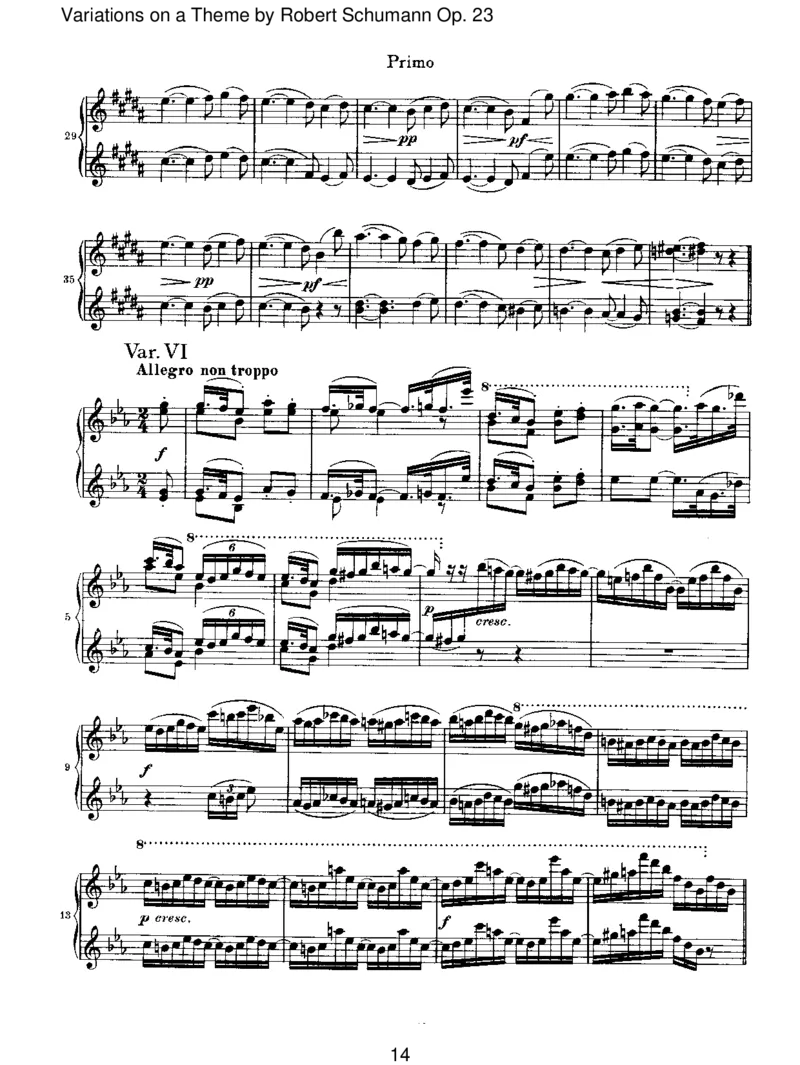 VariationsonaThemebyRobertSchumannOp.23_一万首著名钢琴曲谱哈农贝多芬合集视频教学电子版高清无水印可打印_1古典钢琴知名音乐家谱_勃拉姆斯钢琴谱全集_VI.PianoWorksforFourHands