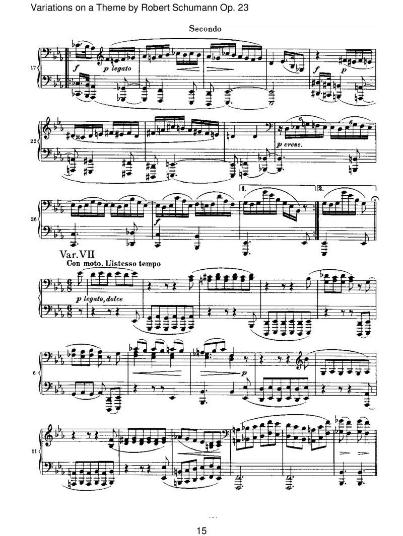 VariationsonaThemebyRobertSchumannOp.23_一万首著名钢琴曲谱哈农贝多芬合集视频教学电子版高清无水印可打印_1古典钢琴知名音乐家谱_勃拉姆斯钢琴谱全集_VI.PianoWorksforFourHands