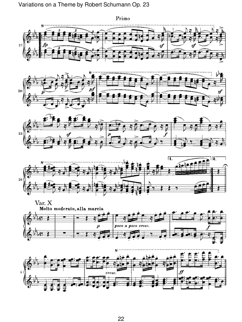 VariationsonaThemebyRobertSchumannOp.23_一万首著名钢琴曲谱哈农贝多芬合集视频教学电子版高清无水印可打印_1古典钢琴知名音乐家谱_勃拉姆斯钢琴谱全集_VI.PianoWorksforFourHands