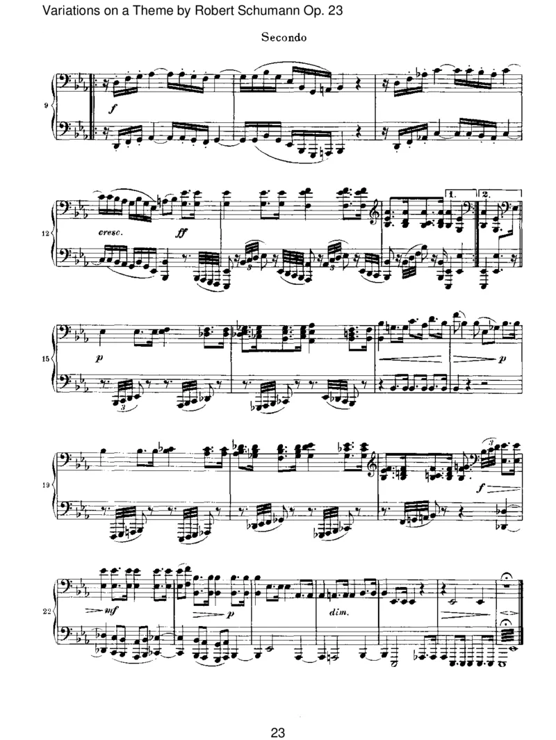 VariationsonaThemebyRobertSchumannOp.23_一万首著名钢琴曲谱哈农贝多芬合集视频教学电子版高清无水印可打印_1古典钢琴知名音乐家谱_勃拉姆斯钢琴谱全集_VI.PianoWorksforFourHands