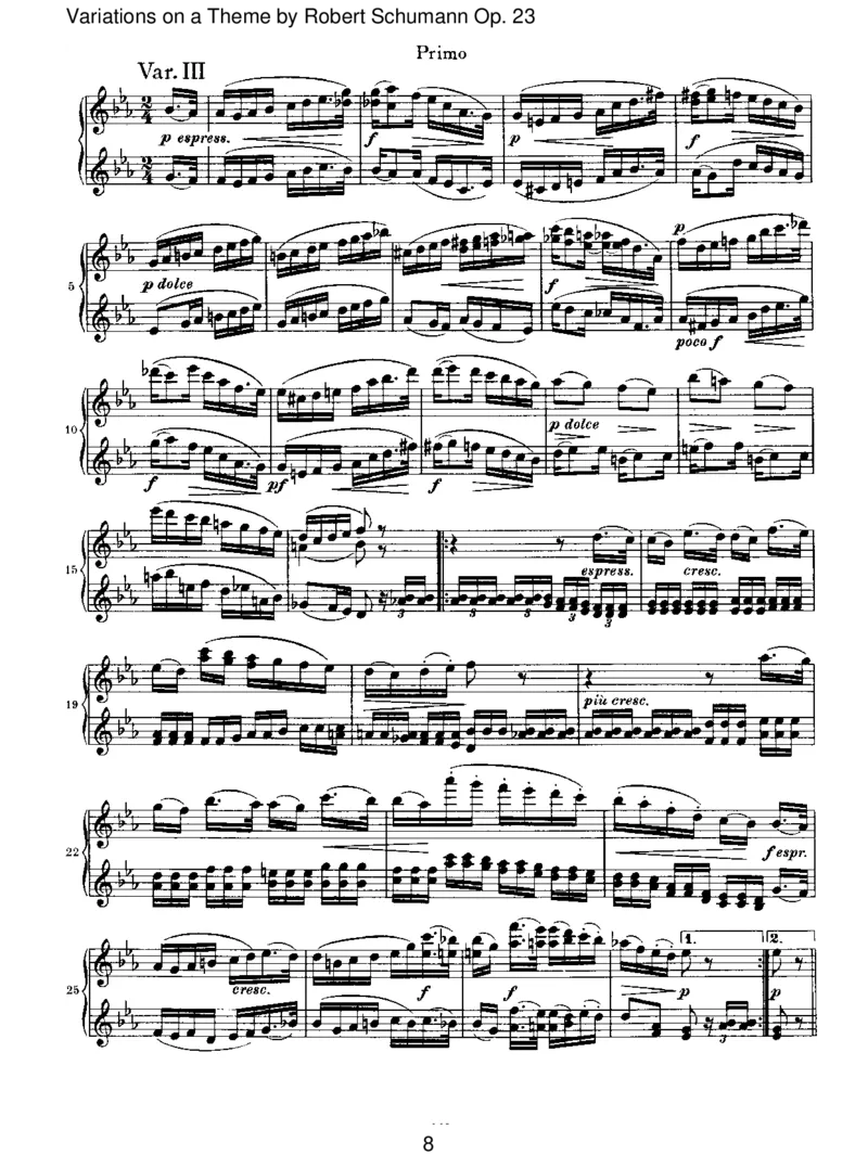 VariationsonaThemebyRobertSchumannOp.23_一万首著名钢琴曲谱哈农贝多芬合集视频教学电子版高清无水印可打印_1古典钢琴知名音乐家谱_勃拉姆斯钢琴谱全集_VI.PianoWorksforFourHands