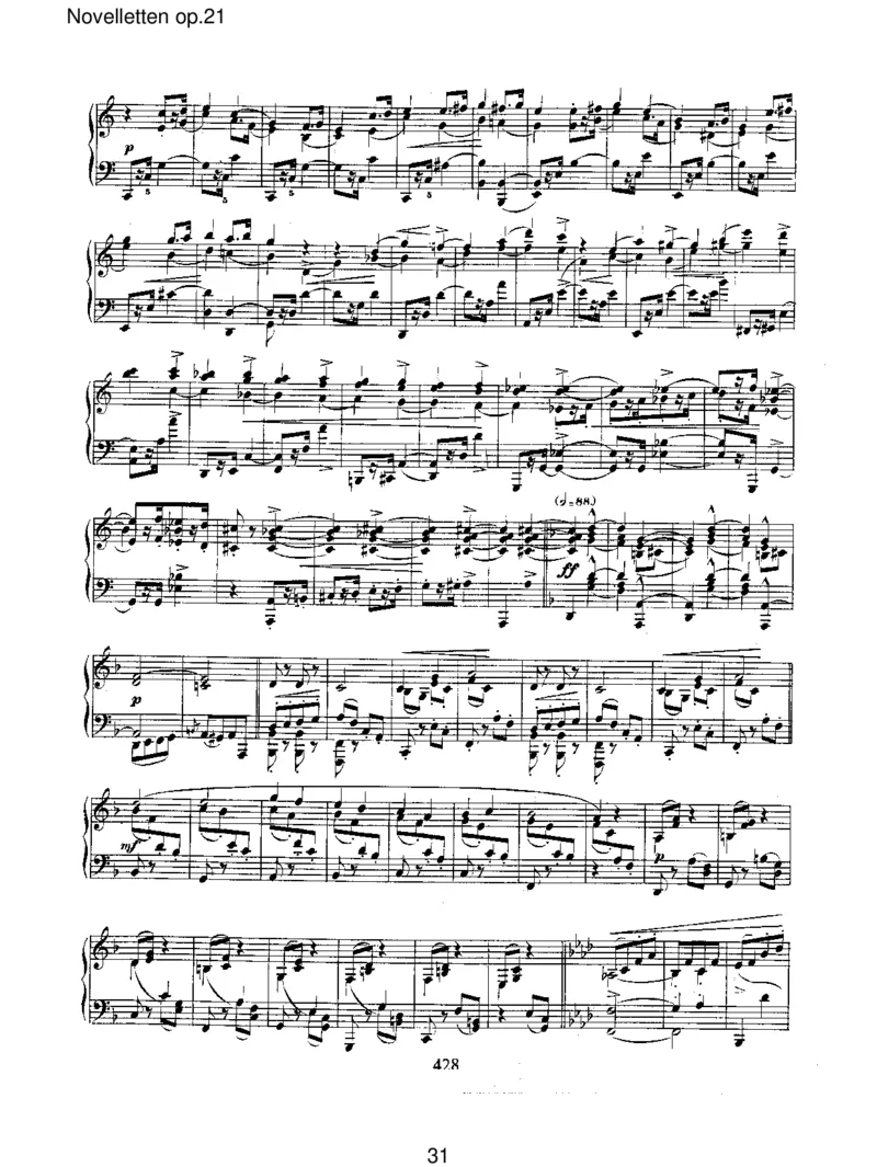 Novellettenop.21_一万首著名钢琴曲谱哈农贝多芬合集视频教学电子版高清无水印可打印_1古典钢琴知名音乐家谱_舒曼钢琴谱全集_RobertSchumann罗伯特&middot;舒曼(1810-1856)