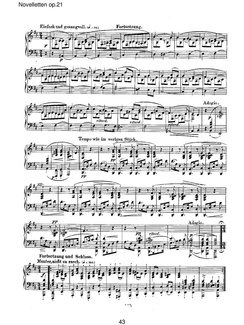 Novellettenop.21_一万首著名钢琴曲谱哈农贝多芬合集视频教学电子版高清无水印可打印_1古典钢琴知名音乐家谱_舒曼钢琴谱全集_RobertSchumann罗伯特&middot;舒曼(1810-1856)