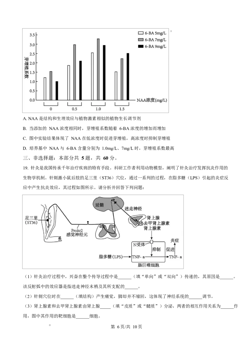 江苏省盐城市五校联考2024-2025学年高二上学期1月期末生物试题Word版无答案_2024-2025高二（7-7月题库）_2025年02月试卷_0213江苏省盐城市五校联考2024-2025学年高二上学期1月期末考试