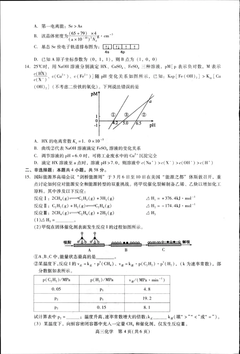 贵州省名校协作体2023-2024学年高三上学期联考（一）化学(1)_2023年11月_01每日更新_22号_2024届贵州省名校协作体高三上学期联考（一）