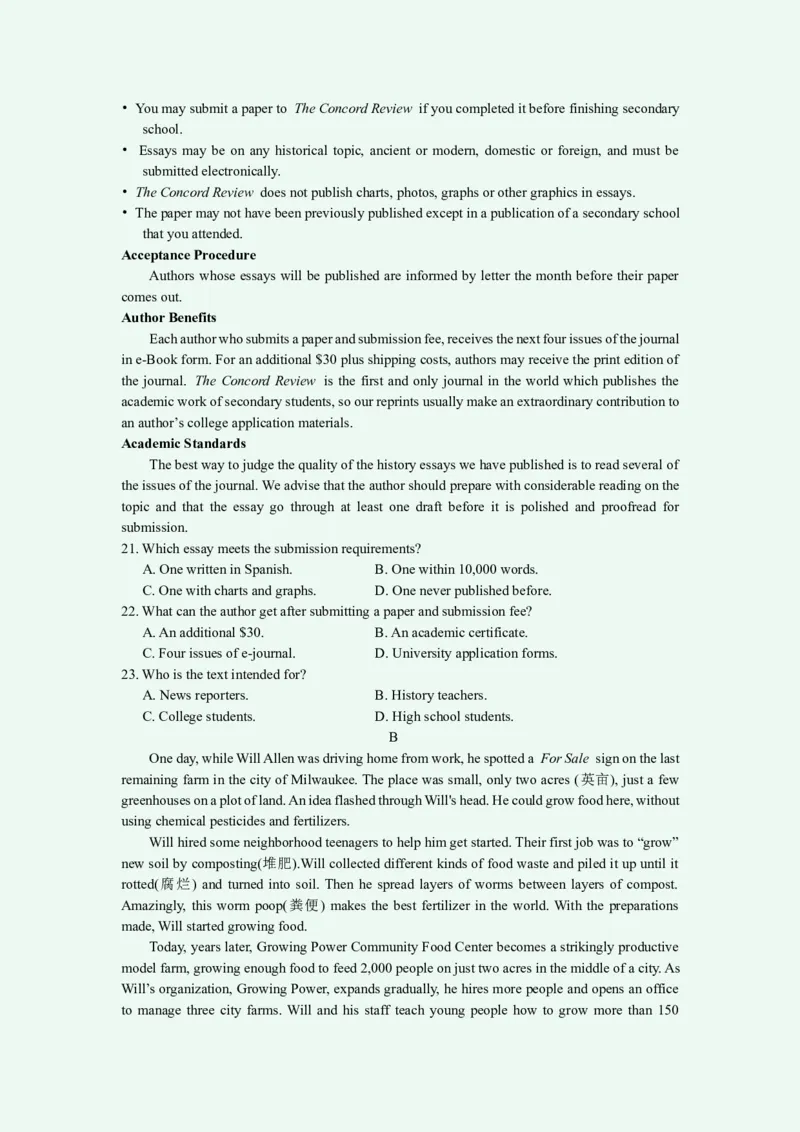 江苏省连云港市2023-2024学年高三上学期期中考试英语(1)_2023年11月_01每日更新_22号_2024届江苏省连云港市高三上学期期中考试