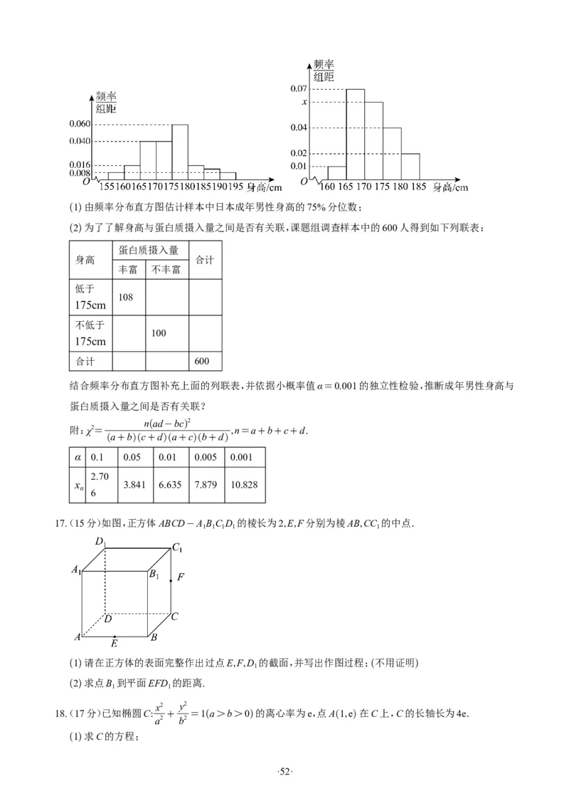 精选2024.1~2新高考新结构联考卷29套（试卷版）(1)_2024年4月_01按日期_6号_2024届新结构高考数学合集_新高考19题（九省联考模式）数学合集140套_精选2024.1~2新高考新结构联考卷29套