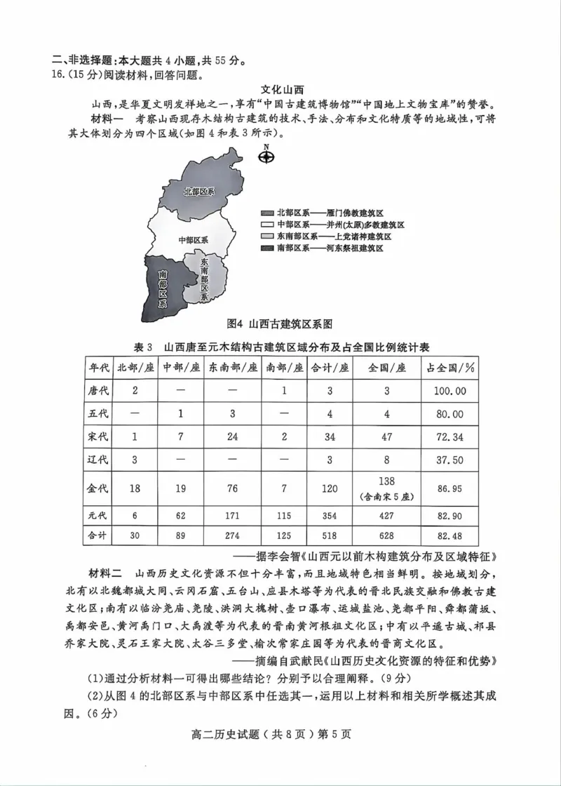 山东省聊城市2023-2024学年高二下学期期末教学质量抽测考试+历史_2024-2025高二（7-7月题库）_2024年07月试卷_0722山东省聊城市2023-2024学年高二下学期期末教学质量抽测考试