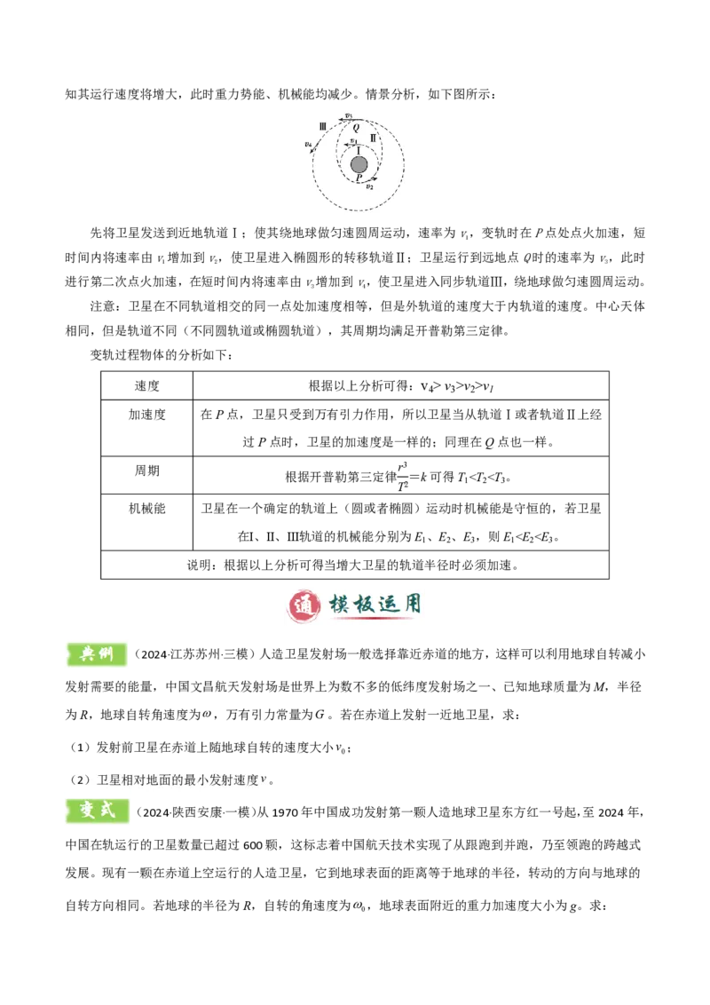 模板06万有引力与航天（四大题型）（原卷版）_2024-2025高三（6-6月题库）_2025年01月试卷_01012025年高考物理答题技巧与模板构建