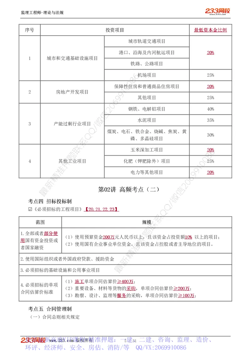 WM_Removed_1-6_监理工程师_2025监理工程师_2025年监理工程师-各大机构_2025年监理-概论_机构3-223_03.高频考点-代.楠_讲义