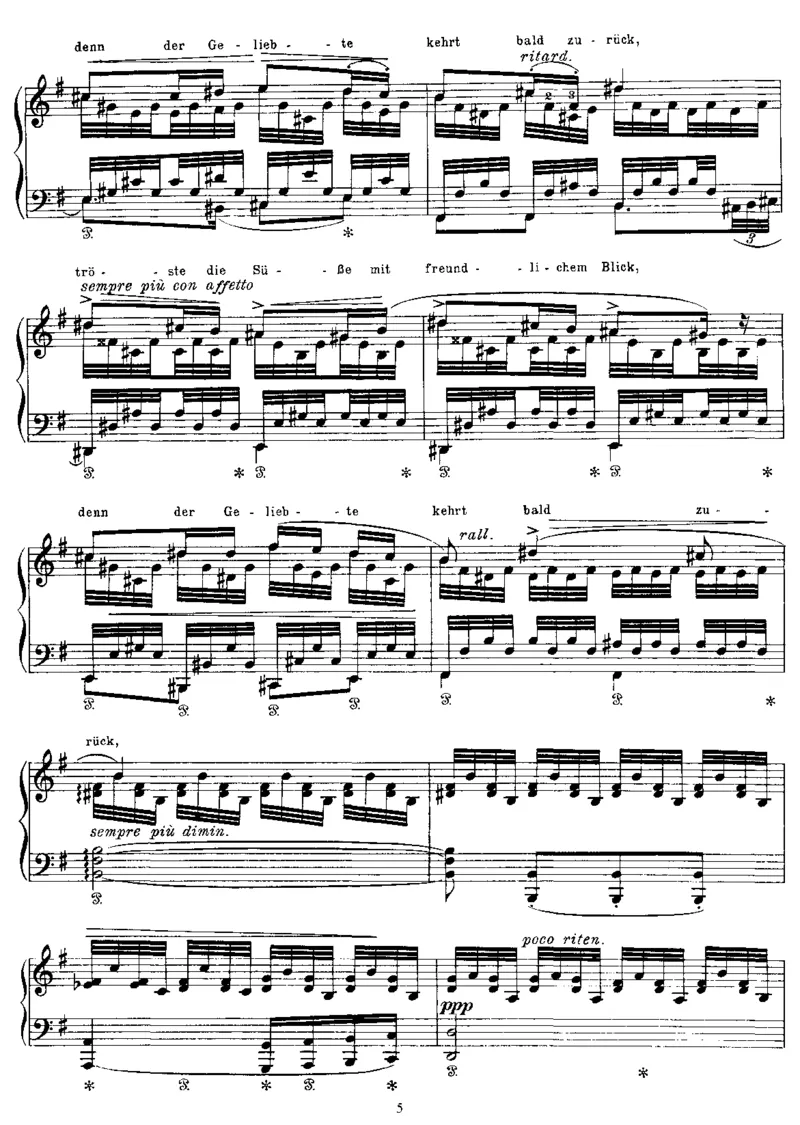 Liebesbotschaft(Schubert)_一万首著名钢琴曲谱哈农贝多芬合集视频教学电子版高清无水印可打印_1古典钢琴知名音乐家谱_李斯特钢琴谱全集_改编舒伯特