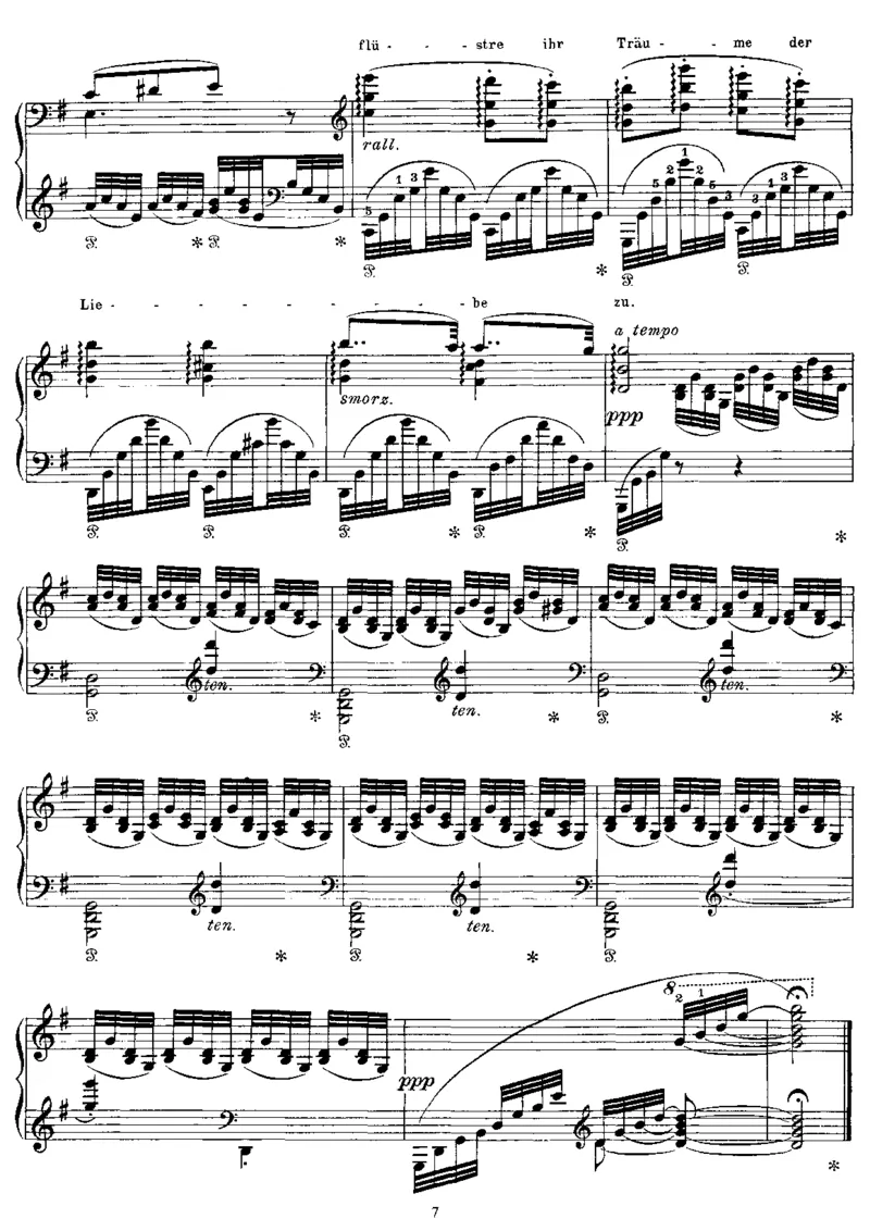 Liebesbotschaft(Schubert)_一万首著名钢琴曲谱哈农贝多芬合集视频教学电子版高清无水印可打印_1古典钢琴知名音乐家谱_李斯特钢琴谱全集_改编舒伯特