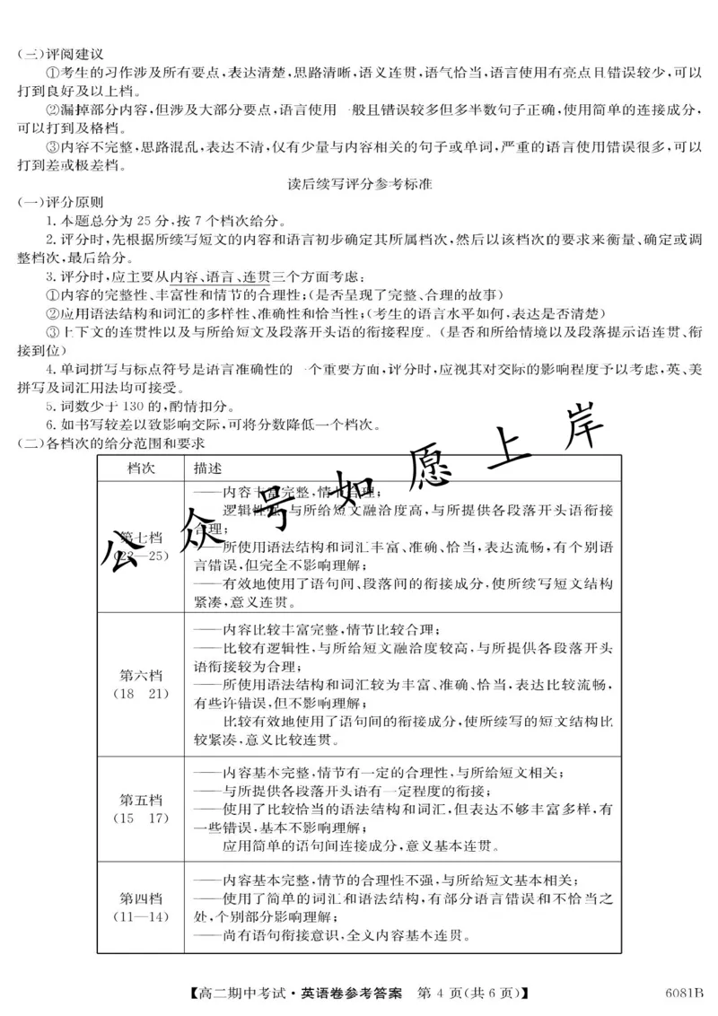 南宁4+N联盟2025秋季期中高二英语答案_251229广西南宁市&ldquo;4+N&rdquo;联盟学校2025-2026学年高二上学期期中考试（全）_广西南宁市&ldquo;4+N&rdquo;联盟学校2025-2026学年高二上学期期中考试英语试题含答案