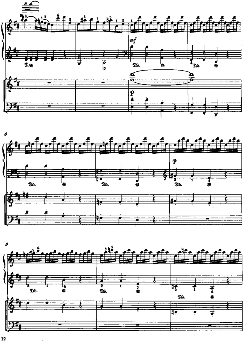 PianoConcertoinD(2Piano)_一万首著名钢琴曲谱哈农贝多芬合集视频教学电子版高清无水印可打印_1古典钢琴知名音乐家谱_海顿钢琴谱全集