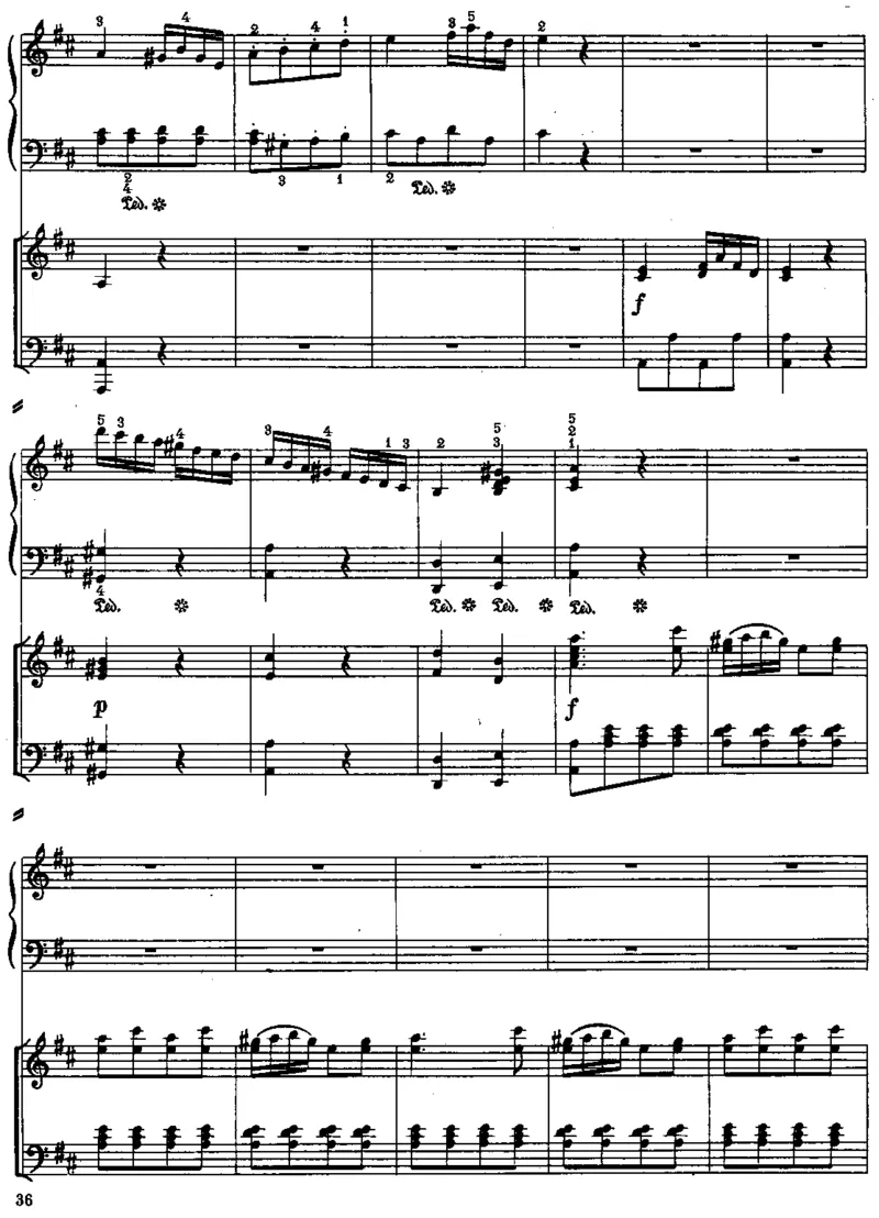 PianoConcertoinD(2Piano)_一万首著名钢琴曲谱哈农贝多芬合集视频教学电子版高清无水印可打印_1古典钢琴知名音乐家谱_海顿钢琴谱全集