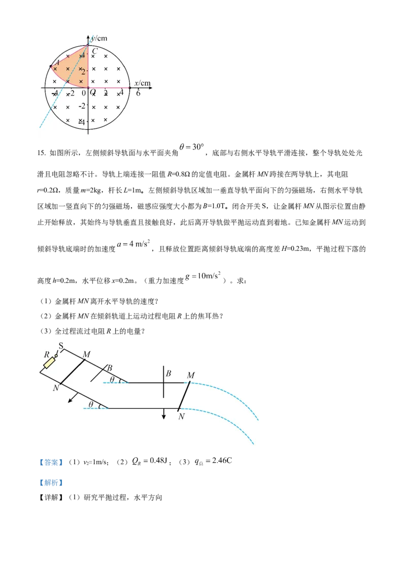 安徽省黄山市2023-2024学年高二下学期7月期末考试物理Word版含解析_2024-2025高三（6-6月题库）_2024年07月试卷_240715安徽省黄山市2023-2024学年高二下学期7月期末考试