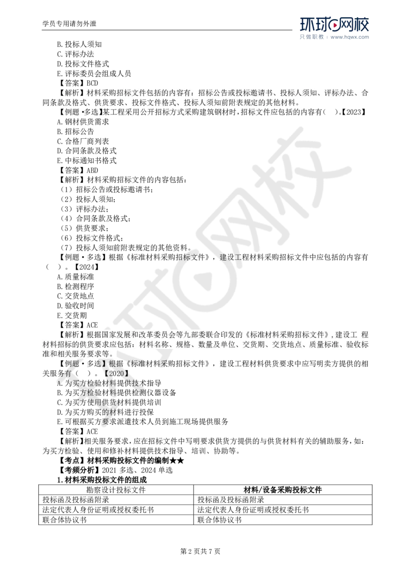 WM_18.第四章第二节材料采购招标_监理工程师_2025监理工程师_2025年监理工程师-各大机构_2025年监理-合同_机构1-HQ_01.精讲班-沈.磊_讲义