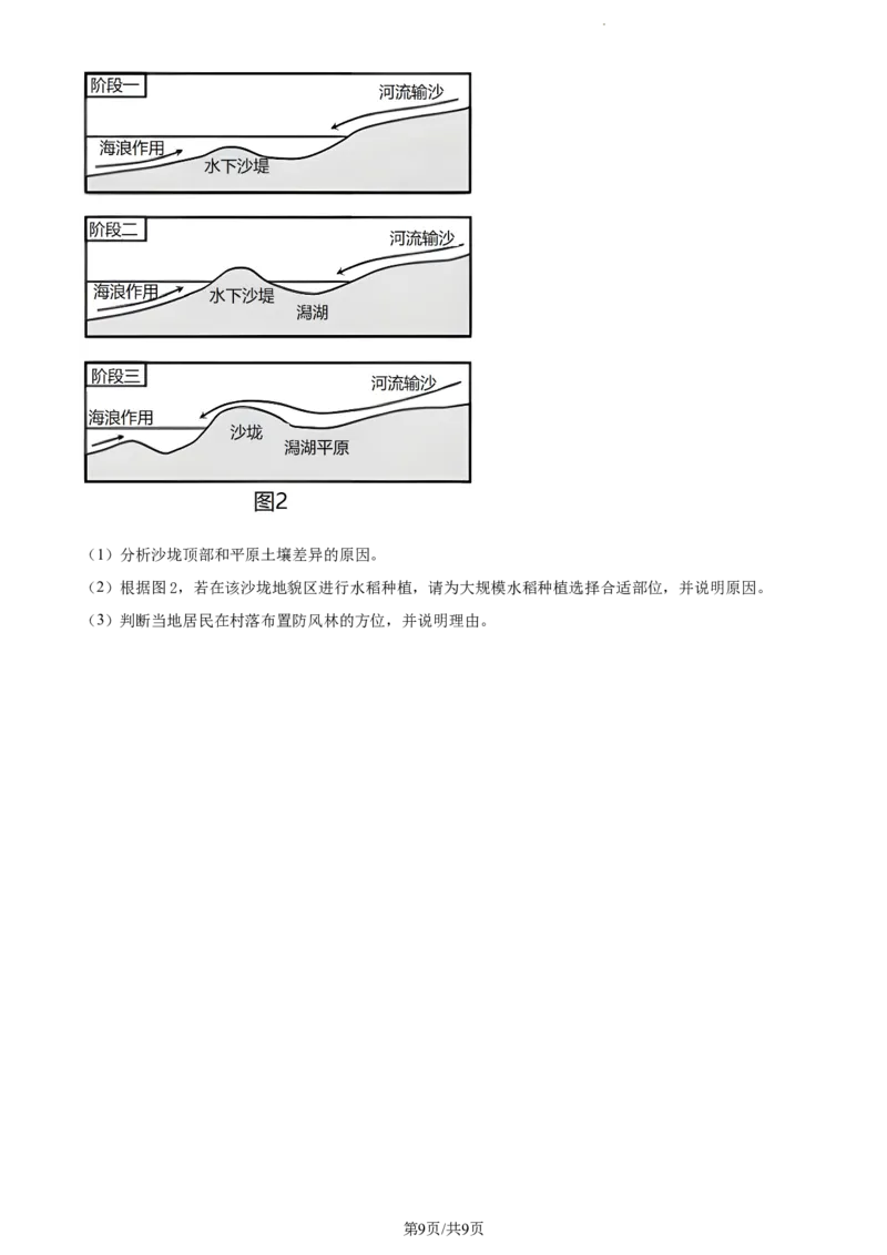 精品解析：河南省普高联考2023-2024学年高三上学期测评（三）地理试题（原卷版）(1)_2023年11月_0211月合集_2024届河南省普高联考高三上学期测评（三）