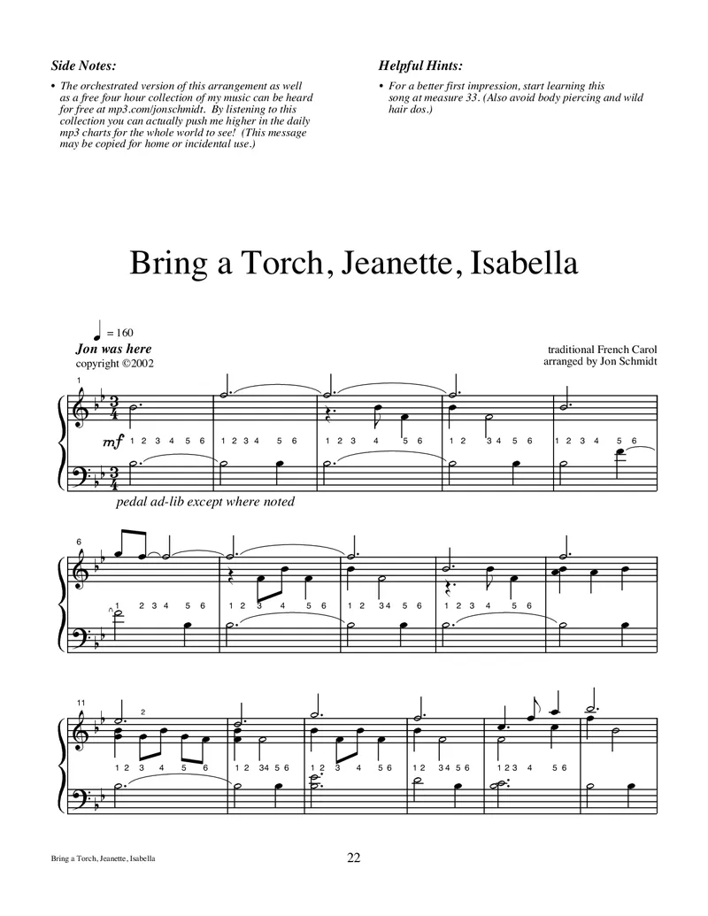 JonSchmidt钢琴独奏集4-Christmas_一万首著名钢琴曲谱哈农贝多芬合集视频教学电子版高清无水印可打印_1古典钢琴知名音乐家谱_乔恩施密特钢琴谱全集