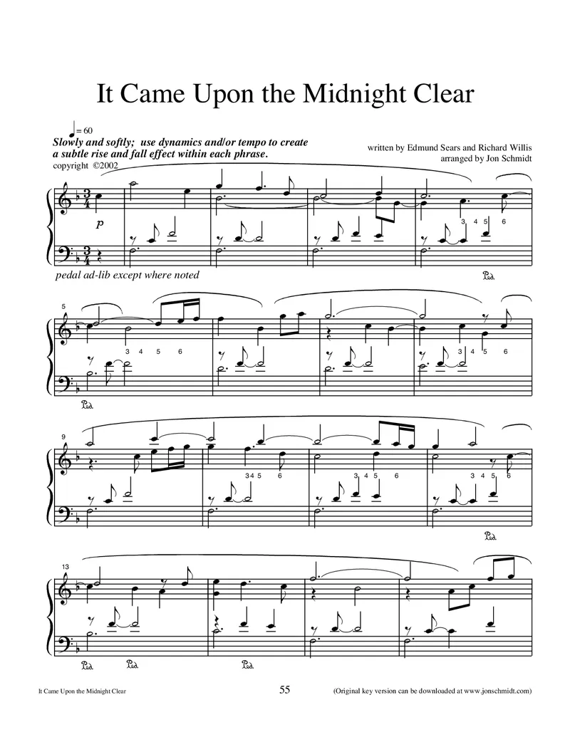 JonSchmidt钢琴独奏集4-Christmas_一万首著名钢琴曲谱哈农贝多芬合集视频教学电子版高清无水印可打印_1古典钢琴知名音乐家谱_乔恩施密特钢琴谱全集