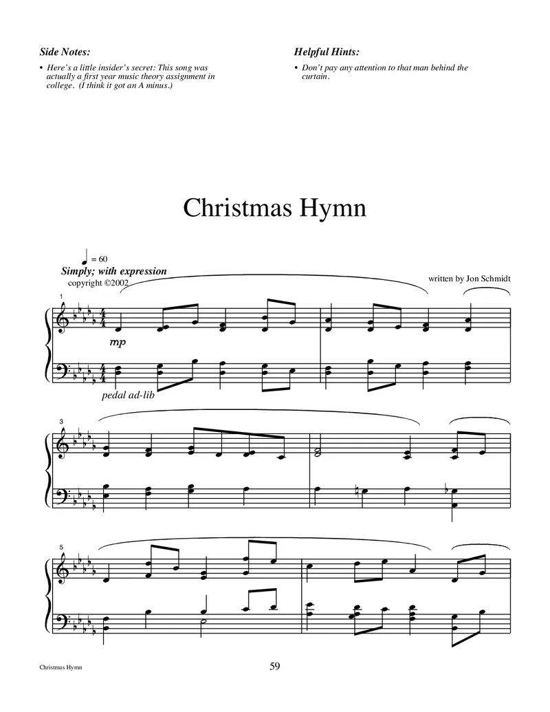 JonSchmidt钢琴独奏集4-Christmas_一万首著名钢琴曲谱哈农贝多芬合集视频教学电子版高清无水印可打印_1古典钢琴知名音乐家谱_乔恩施密特钢琴谱全集