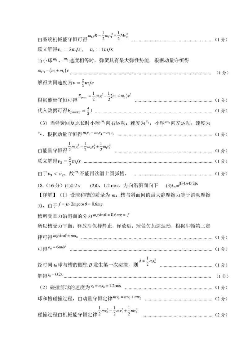 山东师范大学附属中学2024-2025学年高二上学期11月阶段性检测试题物理PDF版含答案_2024-2025高二（7-7月题库）_2025年01月试卷
