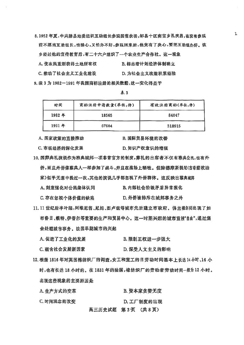 山东省山东名校考试联盟2025年高三4月高考模拟考试政治试卷+答案_2024-2026高三（6-6月题库）_2025年04月试卷_0423山东省山东名校考试联盟2025年高三4月高考模拟考试(全科）