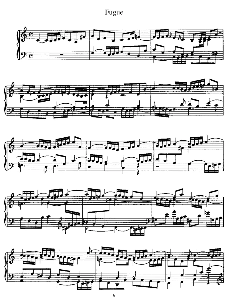 PreludeandFugueinC,BWV547(Bach)_一万首著名钢琴曲谱哈农贝多芬合集视频教学电子版高清无水印可打印_1古典钢琴知名音乐家谱_李斯特钢琴谱全集_改编巴赫