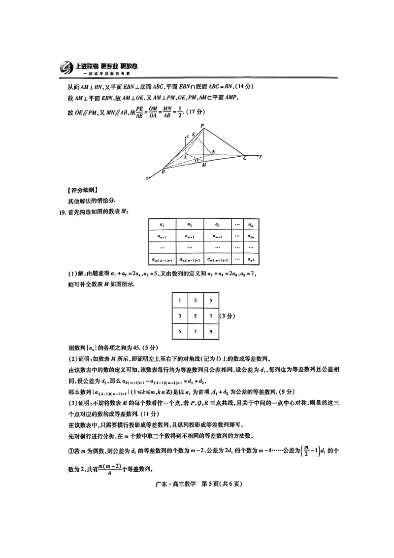 广东省2025届高三上学期10月阶段检测考数学试题答案_2024-2025高三（6-6月题库）_2024年10月试卷_1008广东省上进教育（稳派联考）2024-2025学年高三上学期10月月考