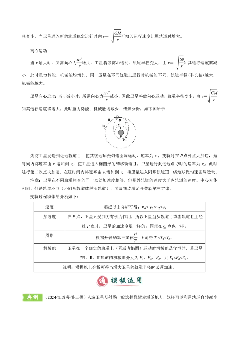 模板06万有引力与航天（四大题型）（解析版）_2024-2025高三（6-6月题库）_2025年01月试卷_01012025年高考物理答题技巧与模板构建