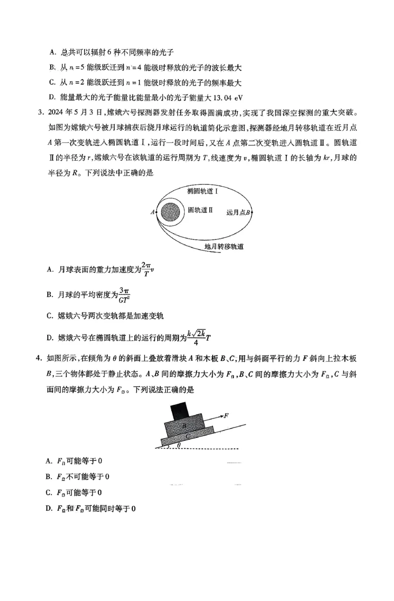 河北省2025届高三年级9月阶段测试物理试题_2024-2025高三（6-6月题库）_2024年09月试卷_0927琢名小渔&middot;河北省2025届高三年级9月阶段测试