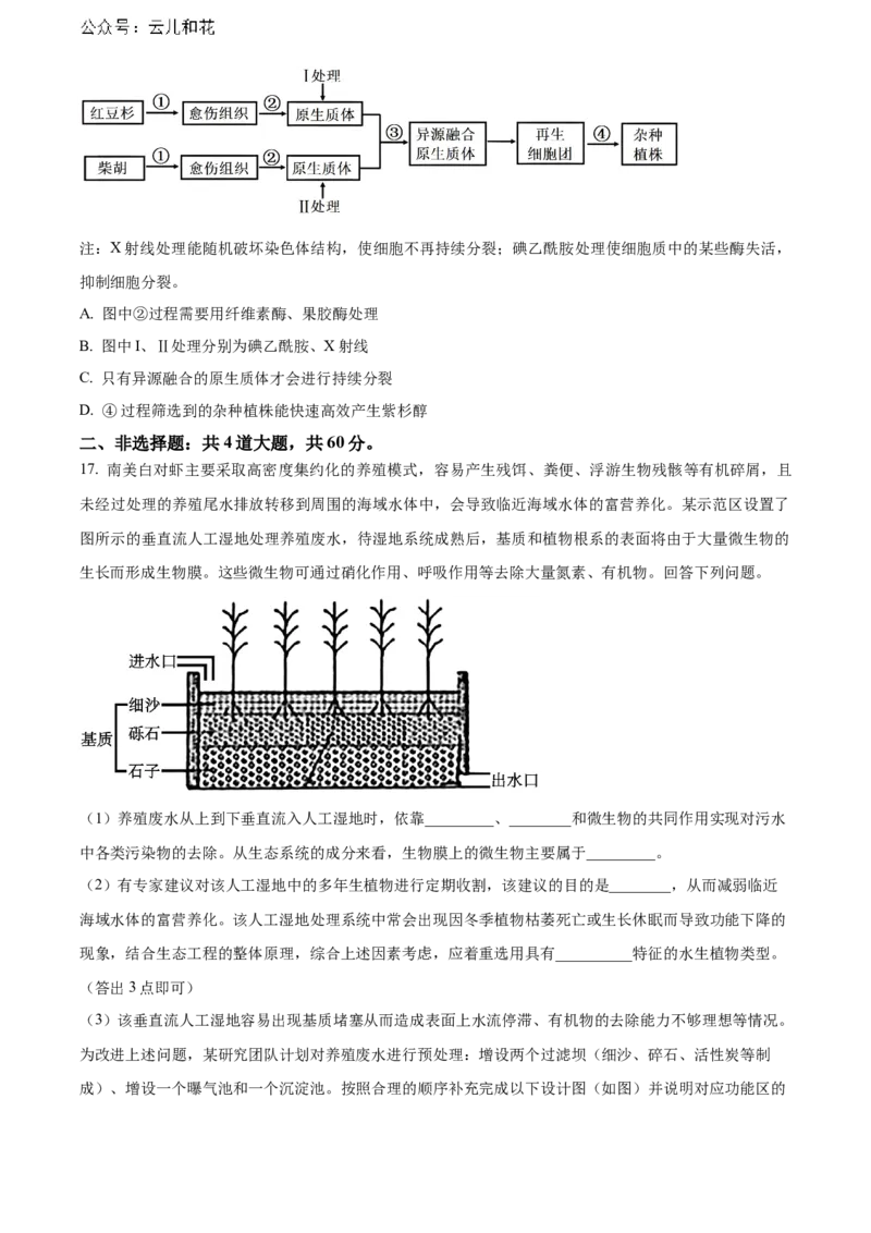 广东省江门市2023-2024学年高二下学期7月期末考试生物Word版含解析_2024-2025高二（7-7月题库）_2024年07月试卷_0730广东省江门市2023-2024学年高二下学期7月期末考试