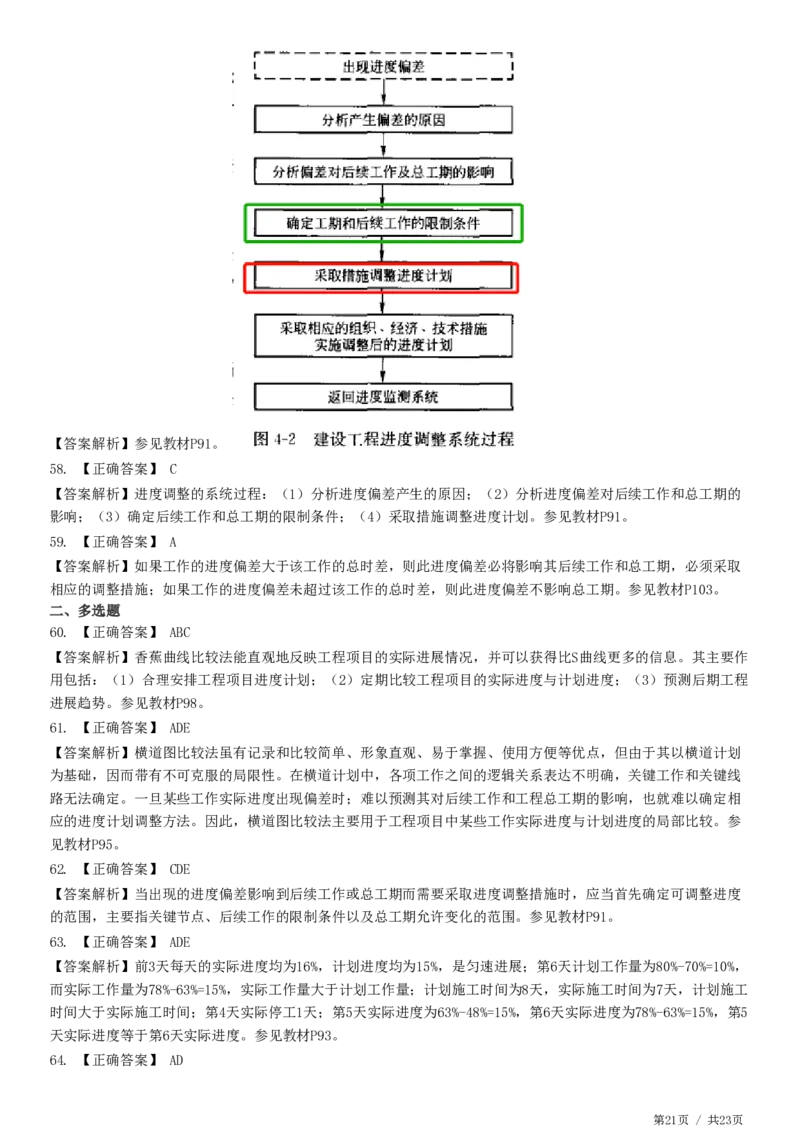 WM_JG-土建控制-进度高阶习题-李娜_监理工程师_2025监理工程师_2025年监理工程师-各大机构_2025年监理-土建目标_机构2-JG_05.高阶习题