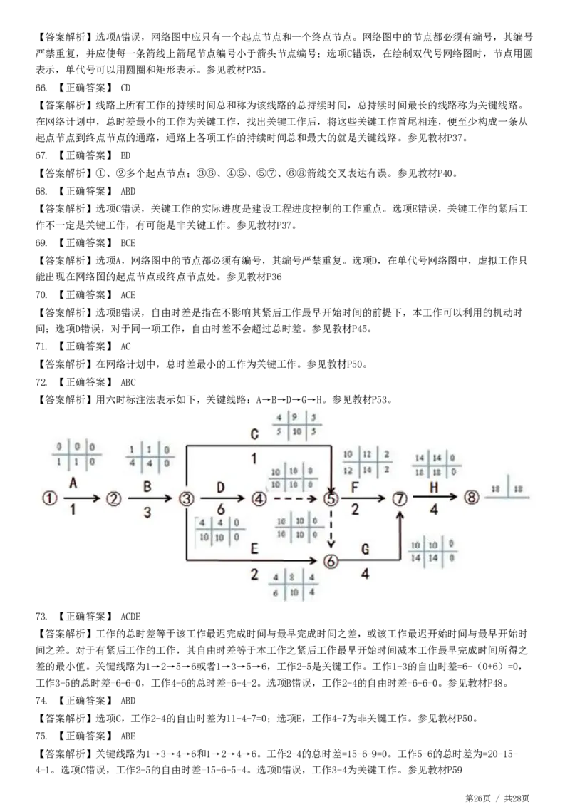WM_JG-土建控制-进度高阶习题-李娜_监理工程师_2025监理工程师_2025年监理工程师-各大机构_2025年监理-土建目标_机构2-JG_05.高阶习题