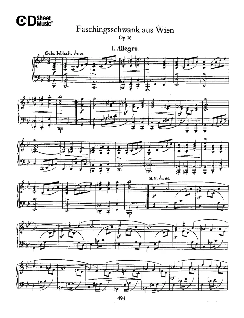 Schumann-FaschingsschwankAusWien(CarnivalJestfromVienna),Op.26_一万首著名钢琴曲谱哈农贝多芬合集视频教学电子版高清无水印可打印_1古典钢琴知名音乐家谱_舒曼钢琴谱全集_WORKS