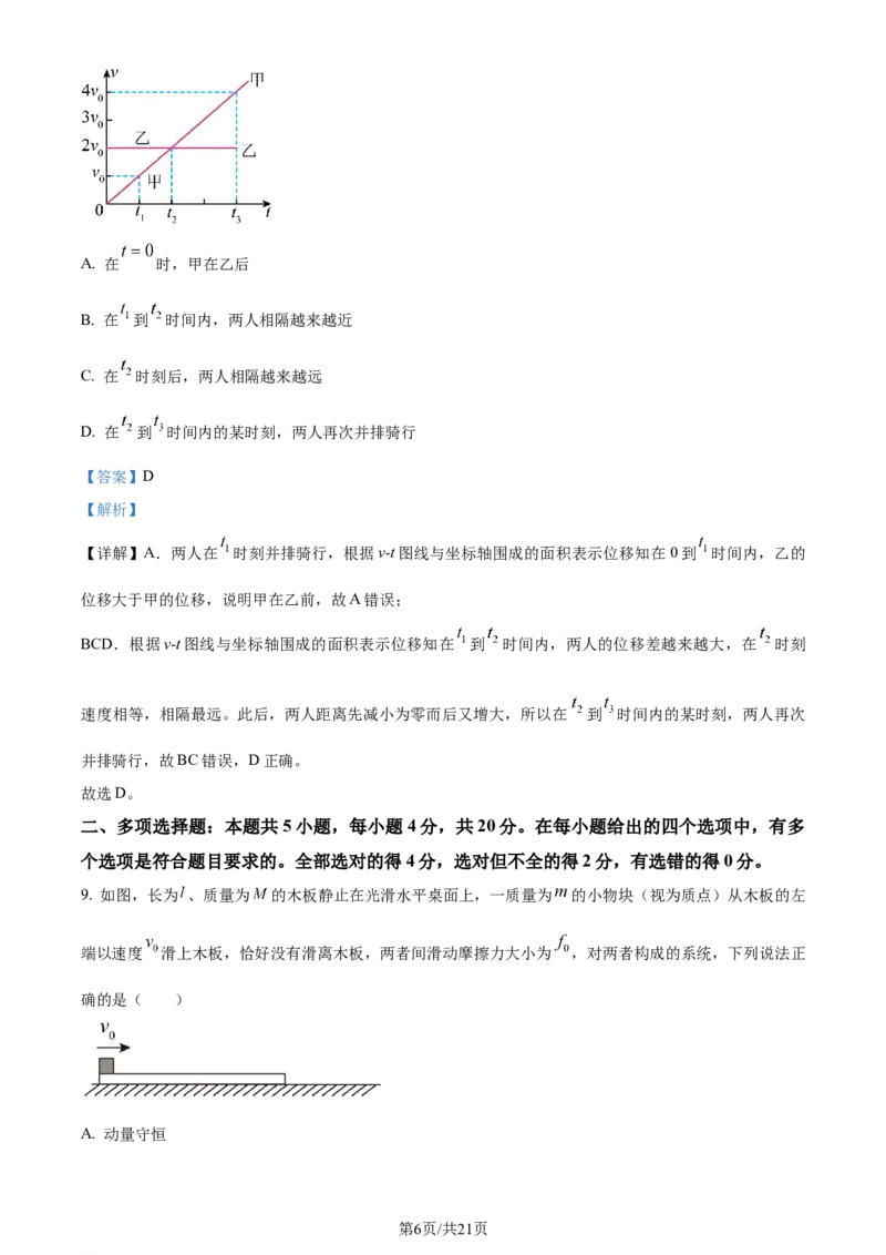 精品解析：2024届海南省天一联考高三上学期11月一模物理试题（解析版）(1)_2023年11月_0211月合集_2024届海南省天一联考高三上学期11月学业水平诊断考试（一）