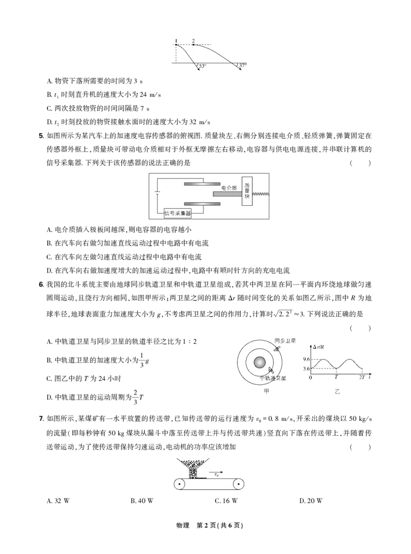 东北三省精准教学2024年12月高三联考强化卷物理正文_2024-2025高三（6-6月题库）_2024年12月试卷_1206东北三省精准教学2024-2025学年高三上学期12月联考强化卷