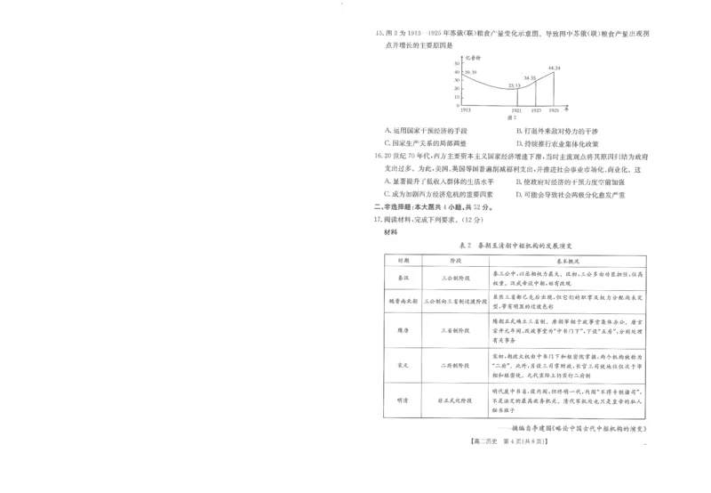 历史试卷_2025年10月高二试卷_251031金太阳&middot;河南省2025-2026年度上学期高二年级第一次联考（25-28B）（全）