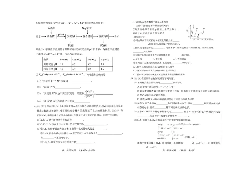 山东省菏泽第一中学（八一路校区）2025-2026学年高二上学期12月测试化学试卷（图片版，含答案）_2024-2025高二（7-7月题库）_2026年1月高二