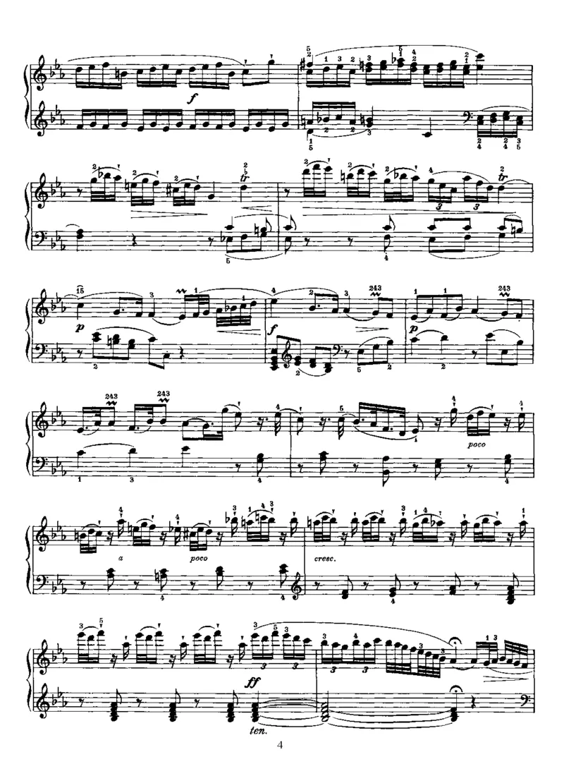 PianoSonataNo38inEb_NoRestriction_一万首著名钢琴曲谱哈农贝多芬合集视频教学电子版高清无水印可打印_1古典钢琴知名音乐家谱_海顿钢琴谱全集_奏鸣曲