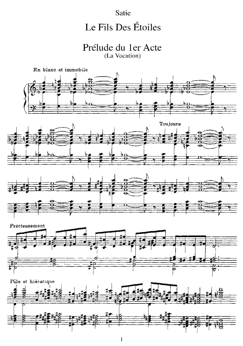 LeFilsdesEtoiles_一万首著名钢琴曲谱哈农贝多芬合集视频教学电子版高清无水印可打印_1古典钢琴知名音乐家谱_萨蒂钢琴谱全集_其他