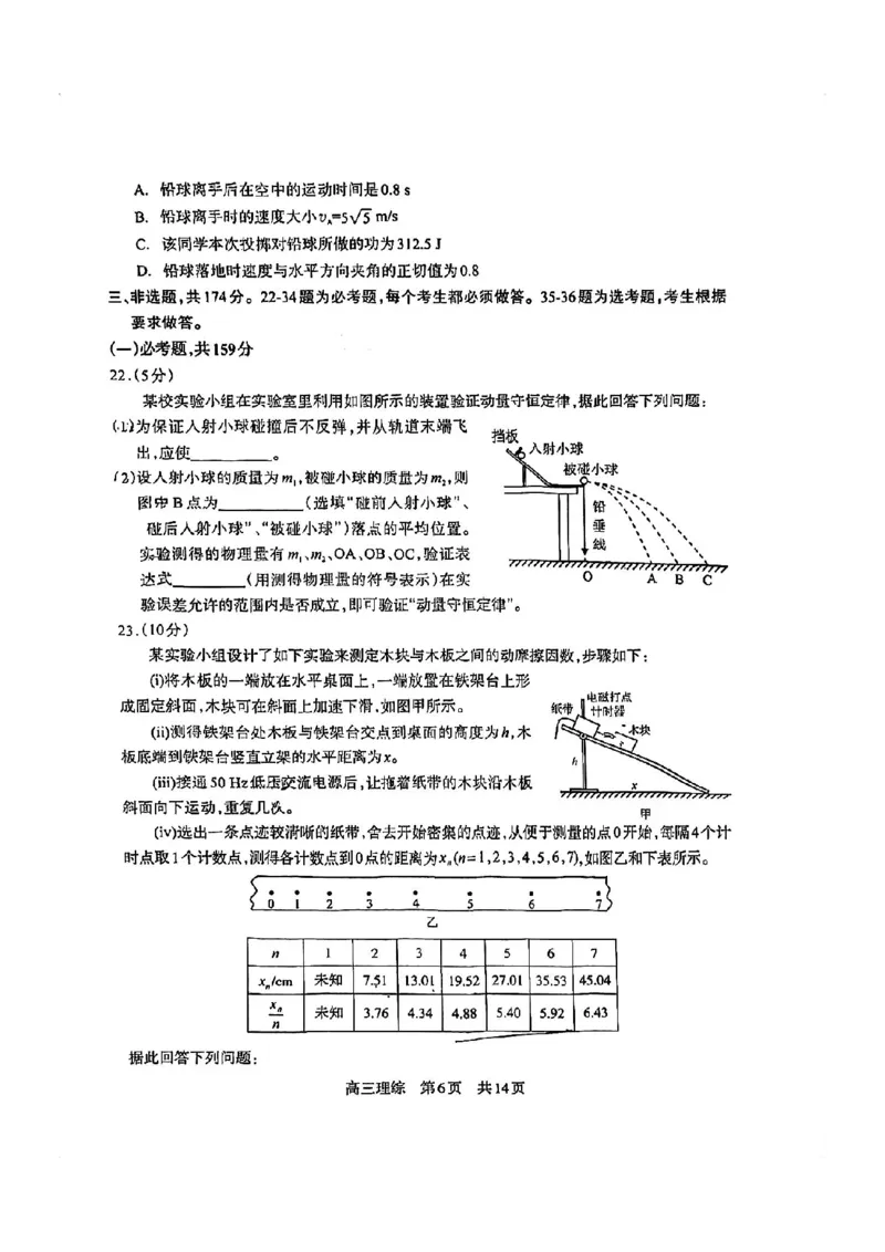 攀枝花市2024届高三第一次统一考试理综(1)_2023年11月_0211月合集_2024届四川省攀枝花市高三第一次统一考试_四川省攀枝花市2024届高三第一次统一考试理综