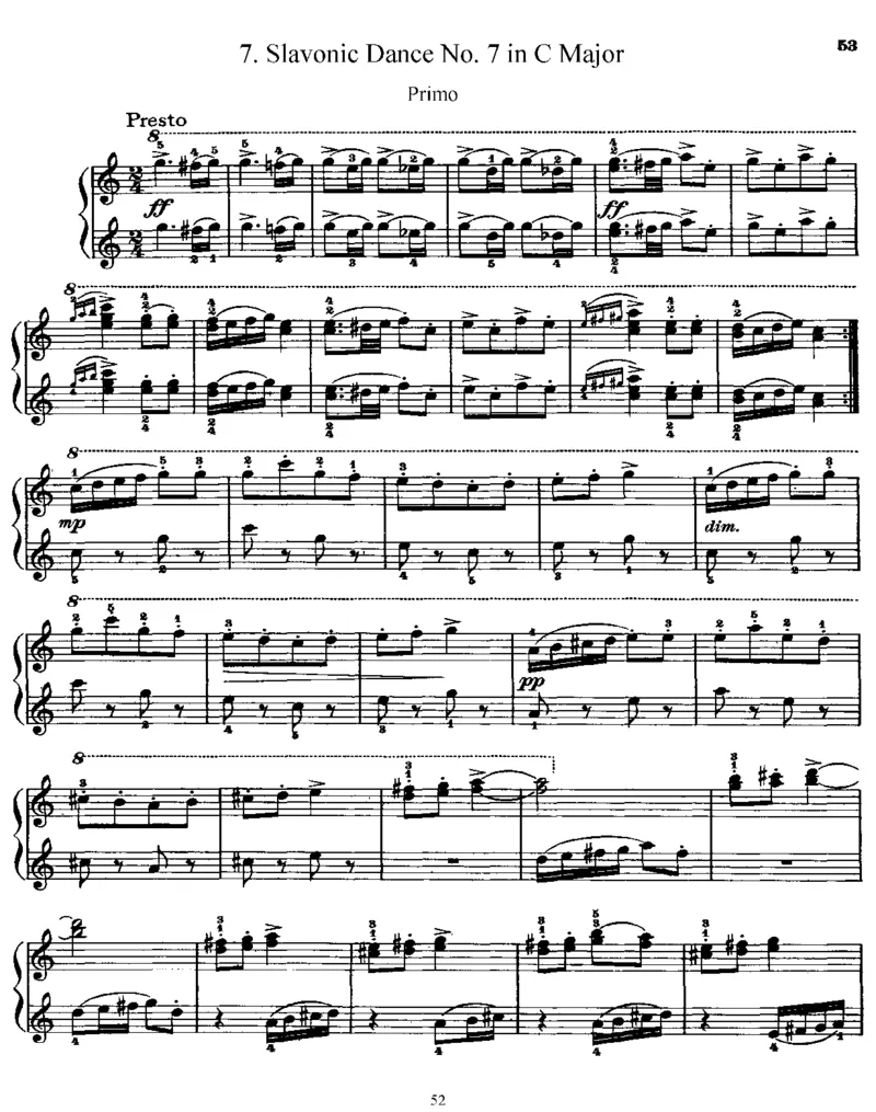 SlavonicDances,Op72(4Hands)_一万首著名钢琴曲谱哈农贝多芬合集视频教学电子版高清无水印可打印_1古典钢琴知名音乐家谱_德沃夏克钢琴谱全集_四手联弹