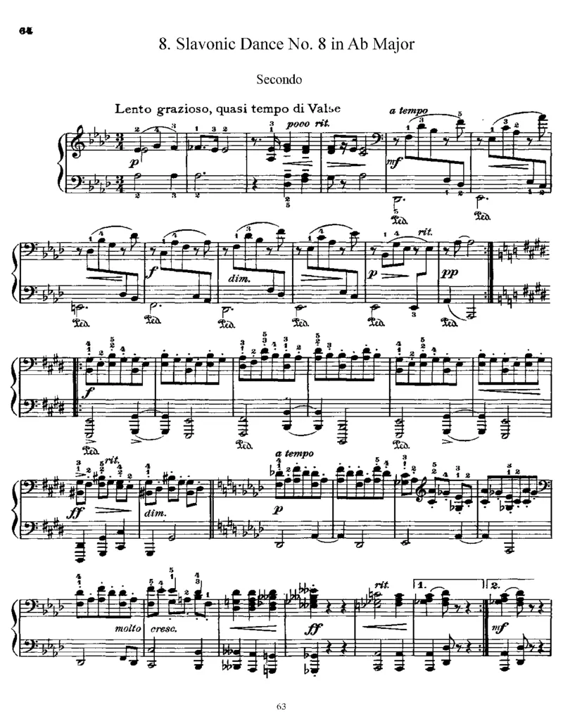 SlavonicDances,Op72(4Hands)_一万首著名钢琴曲谱哈农贝多芬合集视频教学电子版高清无水印可打印_1古典钢琴知名音乐家谱_德沃夏克钢琴谱全集_四手联弹